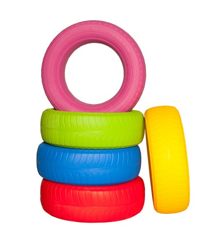 Pack de 5 Pneus Didáticos Coloridos